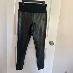 Black Faux Leather Leggings